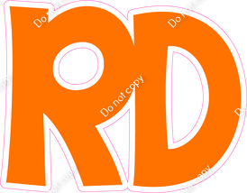 KG 12" Individuals - Flat Orange RD