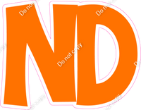 KG 12" Individuals - Flat Orange ND