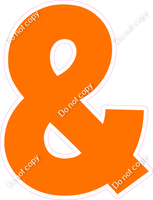 KG 12" Individuals - Flat Orange &