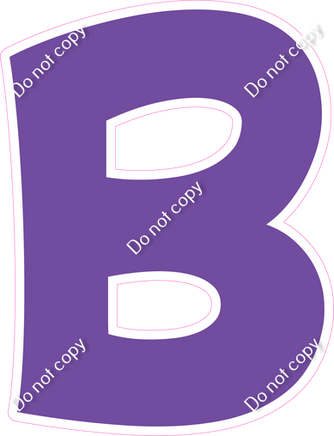 KG 12" Individuals - Flat Purple B