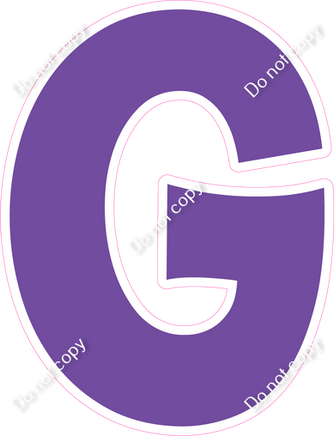 KG 12" Individuals - Flat Purple G