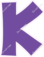 KG 12" Individuals - Flat Purple K