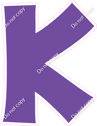 KG 12" Individuals - Flat Purple K