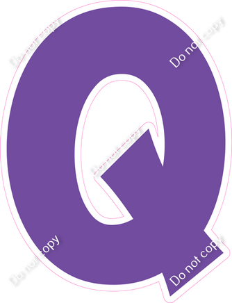KG 12" Individuals - Flat Purple Q