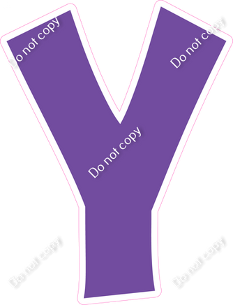 KG 12" Individuals - Flat Purple Y