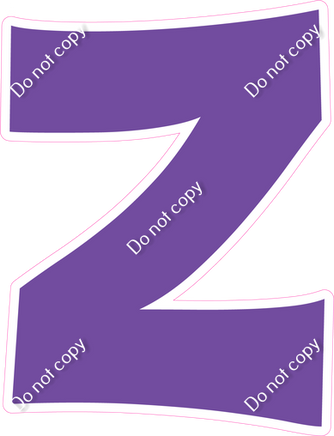 KG 12" Individuals - Flat Purple Z