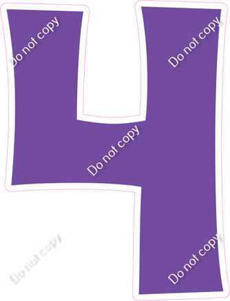 KG 12" Individuals - Flat Purple 4