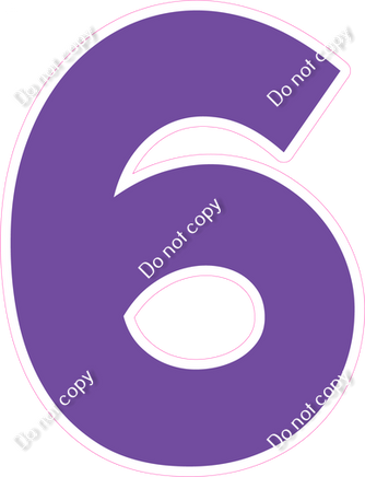 KG 12" Individuals - Flat Purple 6