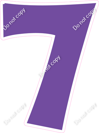 KG 12" Individuals - Flat Purple 7