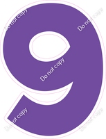 KG 12" Individuals - Flat Purple 9