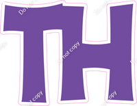 KG 12" Individuals - Flat Purple TH