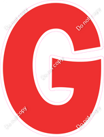 KG 12" Individuals - Flat Red G