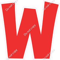 KG 12" Individuals - Flat Red W