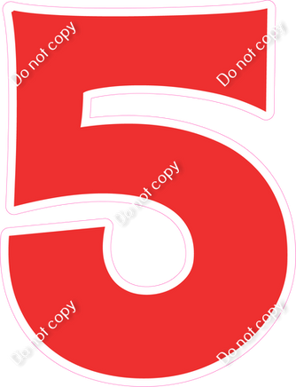 KG 12" Individuals - Flat Red 5