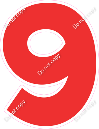 KG 12" Individuals - Flat Red 9