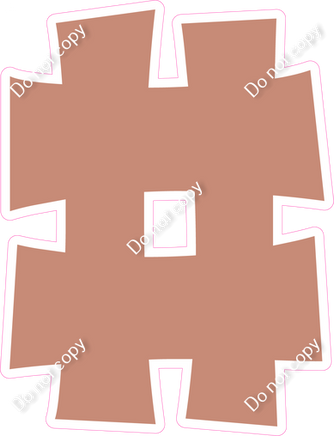 KG 12" Individuals - Flat Rose Gold #