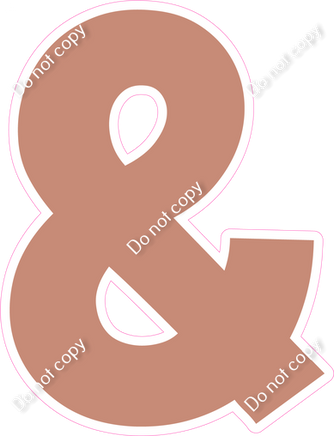 KG 12" Individuals - Flat Rose Gold &