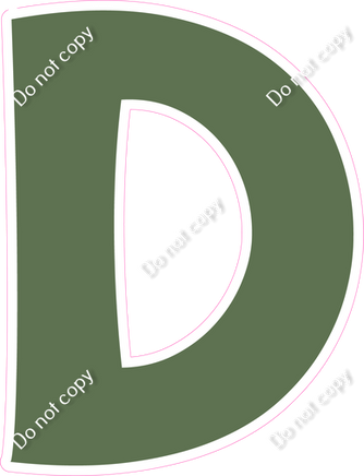 KG 12" Individuals - Flat Sage D