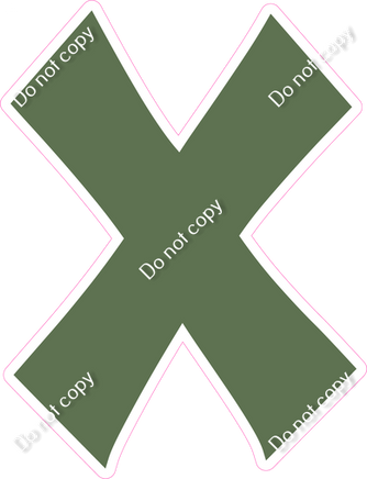 KG 12" Individuals - Flat Sage X