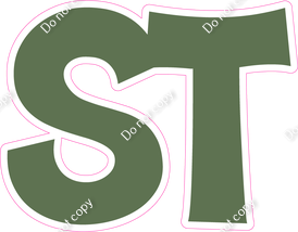 KG 12" Individuals - Flat Sage ST