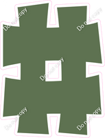 KG 12" Individuals - Flat Sage #