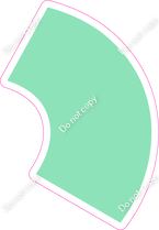 KG 12" Individuals - Flat Sea Foam Apostrophe