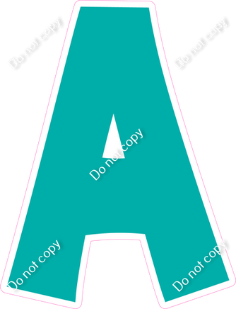 KG 12" Individuals - Flat Teal A