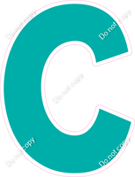 KG 12" Individuals - Flat Teal C