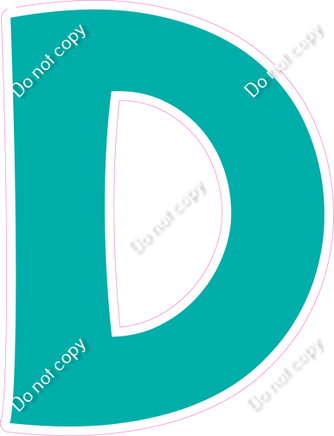 KG 12" Individuals - Flat Teal D