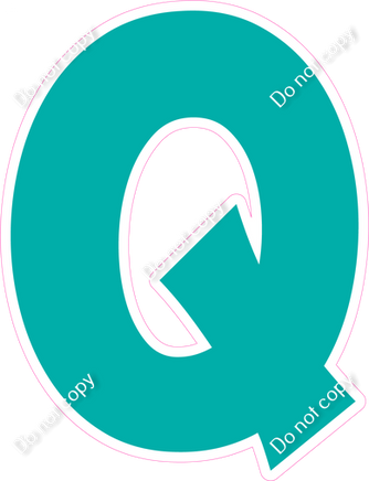 KG 12" Individuals - Flat Teal Q