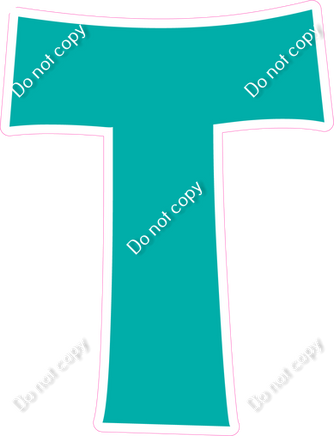 KG 12" Individuals - Flat Teal T