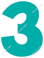 KG 12" Individuals - Flat Teal 3