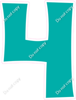 KG 12" Individuals - Flat Teal 4