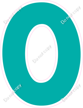 KG 12" Individuals - Flat Teal