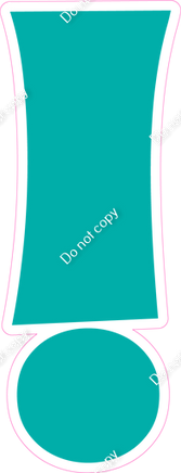 KG 12" Individuals - Flat Teal !