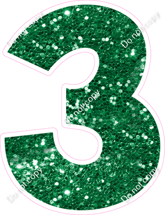 KG 12" Individuals - Green Sparkle 3