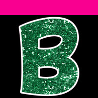 Sparkle - 12" KG 83 pc Alphabet Sets Sparkle Green
