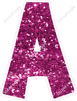 KG 12" Individuals - Hot Pink Sparkle A