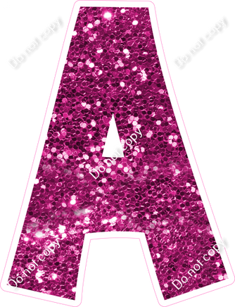 KG 12" Individuals - Hot Pink Sparkle A