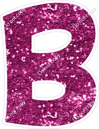 KG 12" Individuals - Hot Pink Sparkle B