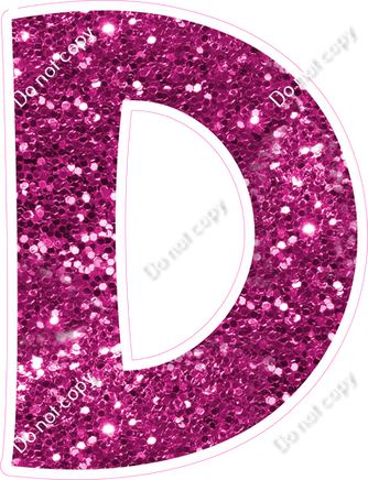 KG 12" Individuals - Hot Pink Sparkle D