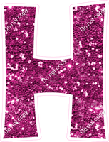 KG 12" Individuals - Hot Pink Sparkle H