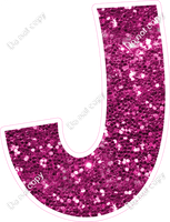 KG 12" Individuals - Hot Pink Sparkle J