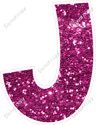 KG 12" Individuals - Hot Pink Sparkle J
