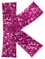 KG 12" Individuals - Hot Pink Sparkle K