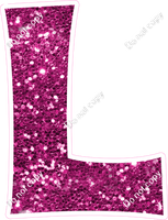 KG 12" Individuals - Hot Pink Sparkle L