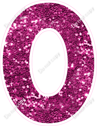 KG 12" Individuals - Hot Pink Sparkle O