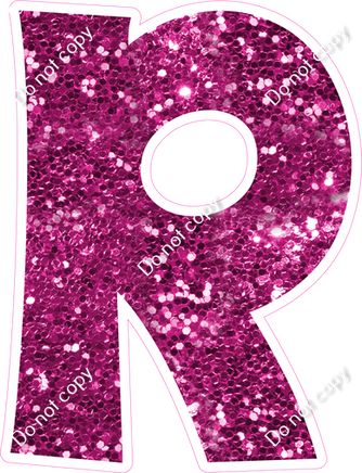 KG 12" Individuals - Hot Pink Sparkle R