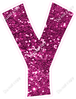 KG 12" Individuals - Hot Pink Sparkle Y