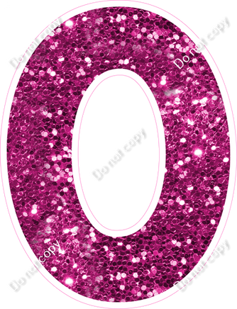 KG 12" Individuals - Hot Pink Sparkle